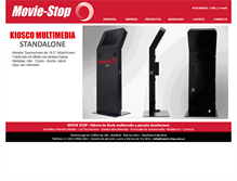 Tablet Screenshot of movie-stop.com.ar